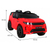 Land Rover Discovery Sport dla dzieci Czerwony + Pilot + Wolny Start + Funkcja Kołyski + MP3 LED